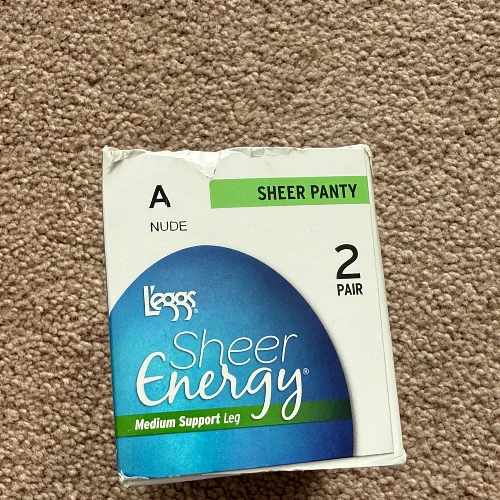Sheer Energy Medium Support Pantyhose - Nude - 2 Pair, Size A
